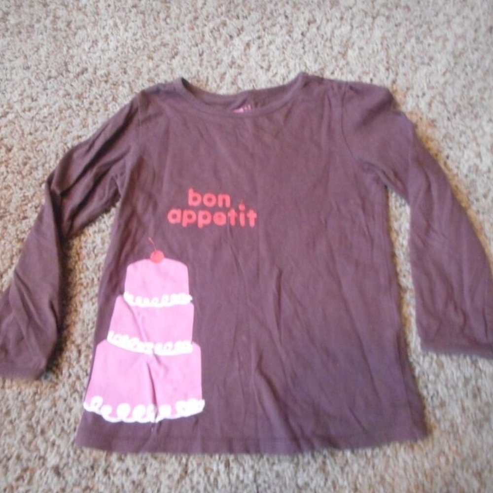 CRAZY 8 Girls T Shirt Size 5 Years ~ Birthday Cake